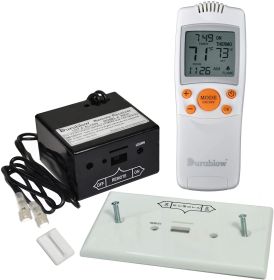 Durablow TR1003 Gas Fire Fireplace On/Off Remote Control Kit + Thermostat + Timer for Millivolt Valve;  IPI Module;  Replaces Wall Switch or Ther