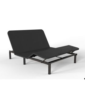 Adjustable bed frame (Main Material: Metal, Main Color: Black)
