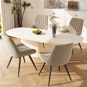 2-piece or 4-piece dining chair sets, suitable for use in dining rooms, living rooms and offices (Quantity: 2-piece, Color: Beige)